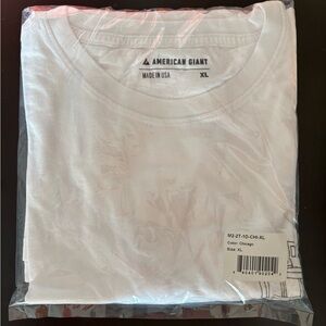 American Giant Men’s City Tee - Chicago - Color White - Size XL - New
